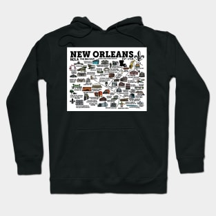 New Orleans Map Hoodie